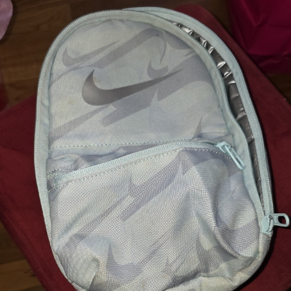 Nike Light Seafoam Green/ Gray Lunchbox with Logo